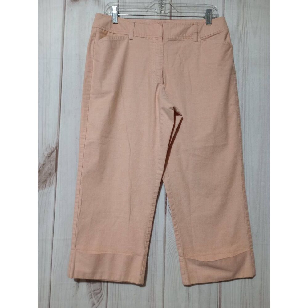 Liz Claiborne Pants Ladies 12 Peach Audra Capri